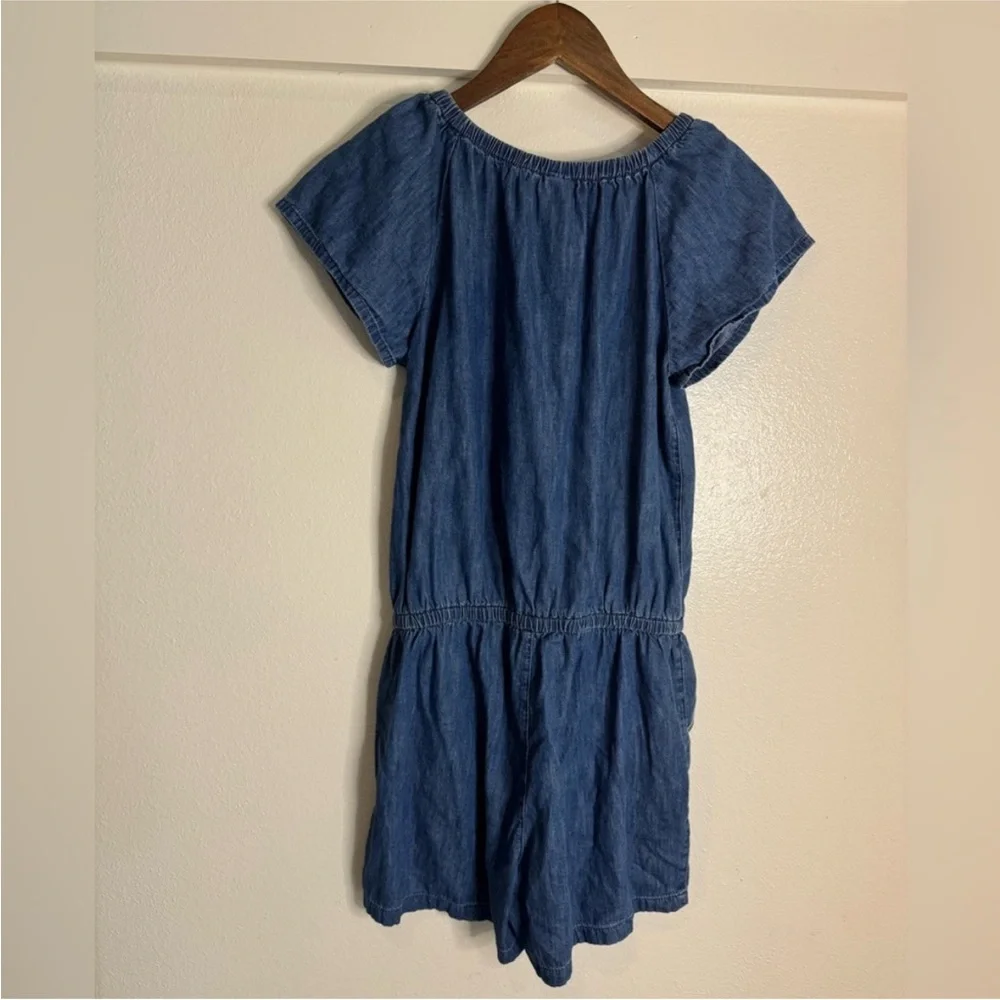 Gap Kids Girl’s Romper XXL (16) Blue Denim Chambray - Picture 4 of 9